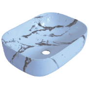 HTT-112 Golden Veins Designer Table Top 18" x 12" x 5" Inch