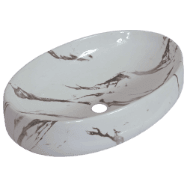 HTT-212 Golden Veins Designer Table Top 24" x 15" x 5" Inch