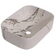 HTT-912 Golden Veins Designer Table Top 16" x 12" x 6" Inch