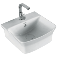 TWT-15641 Inox Table Top / Wall Hung With Tap Hole Basin 14" x 14" Inch