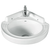 WBT-25442 Cosmo Corner Wall Hung Basin 15" x 15" Inch