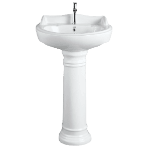 WFP-18732 Elite Wash Basin 22" x 16" With Full Pedestal