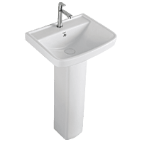 WFP-27741 Inox Wash Basin 19" x 15" With Full Pedestal