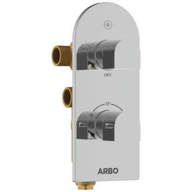 2 Inlet 3 Outlet Thermostatic Diverter Body With Upper Part Set