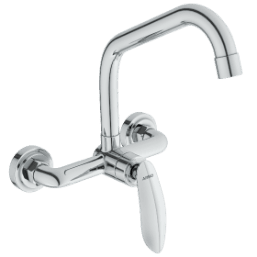 Kia Single Lever Sink Mixer With Swinging Spout With Connecting Legs With Wall Flange