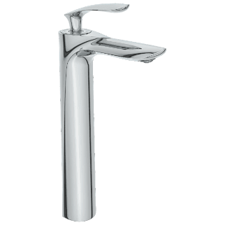 Kia Single Lever Tall Basin Mixer With Braided Hoses