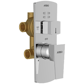 Lavish 2 Inlet 3 Outlet High Flow Diverter Body With Upper Part Set
