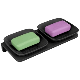 Lavish Double Small Square Soap Dish