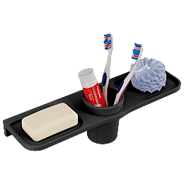 Lavish Double Soap Dish With Glass