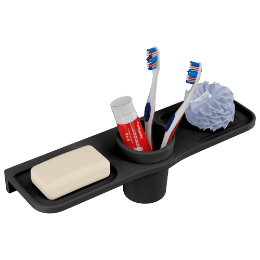 Lavish Double Soap Dish With Glass