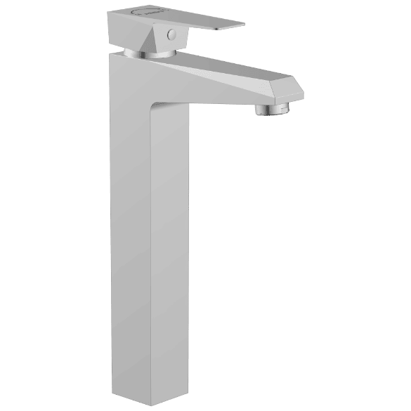 Lavish Single Lever Tall Basin Mixer With Braided Hoses