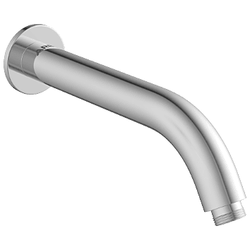 Round Shape With 45° Bend For Wall Mounted Shower Arm With Wall Flange