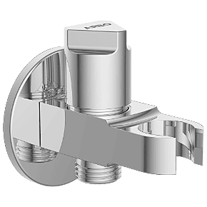 Wall Outlet With Shower Hook & Shutoff Valve