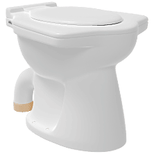 Elite EWC With Normal Close Seat Cover, Hinges, Fixing Accessories