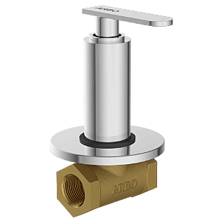 Inox Concealed Stop Cock With Upper Part Set