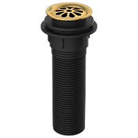 AC-GG-82 Brass With Nylon Full Thread Waste Coupling 6" Inch Height (Gold)