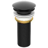 AC-MB-72 Brass Full Thread Click Clack Waste Coupling (Matt Black) 5" Inch Height