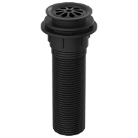 AC-MB-82 Brass With Nylon Full Thread Waste Coupling 6" Inch Height (Matt Black)