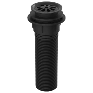 AC-MB-82 Brass With Nylon Full Thread Waste Coupling 6" Inch Height (Matt Black)