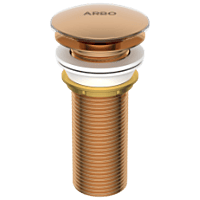 AC-RG-72 Brass Full Thread Click Clack Waste Coupling (Rose Gold) 5'' Inch Height