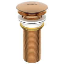 AC-RG-72 Brass Full Thread Click Clack Waste Coupling (Rose Gold) 5'' Inch Height