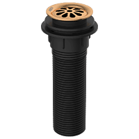 AC-RG-82 Brass With Nylon Full Thread Waste Coupling 6" Inch Height (Rose Gold)