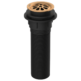 AC-RG-82 Brass With Nylon Full Thread Waste Coupling 6" Inch Height (Rose Gold)
