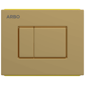 CC-GG-03 Chrome Control Plates Square (Compatible With Pneumatic Concealed Cistern CC-01) (Glossy Gold)