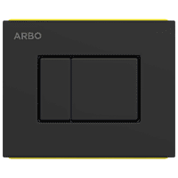 CC-MB-03 Chrome Control Plates Square (Matt Black) (Compatible With Pneumatic Concealed Cistern CC-01, CC-11)