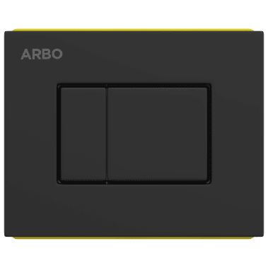 CC-MB-03 Chrome Control Plates Square (Matt Black) (Compatible With Pneumatic Concealed Cistern CC-01, CC-11)