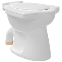 EWC-33111PP Elite EWC S Trap With Normal Close Seat Cover, Hinges, Fixing Accessories