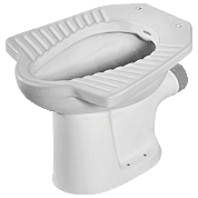 EWC-33121PP Elite EWC P Trap With Normal Close Seat Cover, Hinges, Fixing Accessories