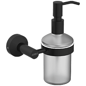 LE-MB-06 Lexus Liquid Soap Dispenser With Brass Pump-Matt Black