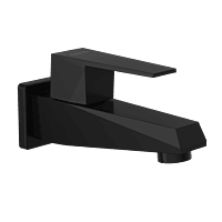LV-MB-2003 Long Nose Bib Tap With Wall Flange (Matt Black)