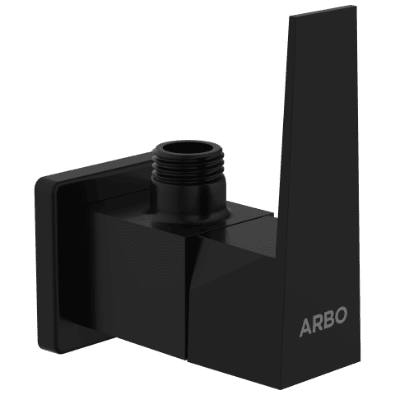 LV-MB-2004 Angle Cock With Wall Flange (Matt Black)