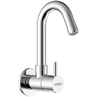 LX-1308 Sink Cock With Swinging Spout With Wall Flange (Wall Mounted Model)