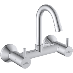 LX-1313 Sink Mixer With Swinging Spout With Connecting Legs With Wall Flange (Wall Mounted Model)
