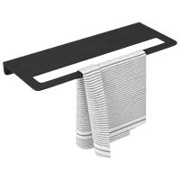 LY-MB-01 Towel Rack With Towel Holder (Matt Black)