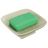 LY-QM-13 Small Square Soap Dish With Holder (Marble)