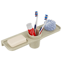 LY-QM-15 Double Soap Dish With Glass (Marble)