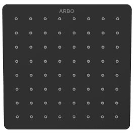 OS-MB-209 Rainfall Overhead Shower 6" x 6" Inch (Matt Black) SUS 304