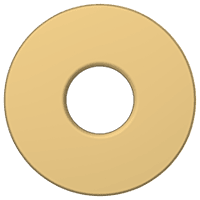 PT-GG-01 Brass Round Wall Flange (Glossy Gold)