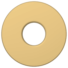 PT-GG-01 Brass Round Wall Flange (Glossy Gold)