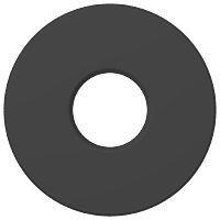 PT-MB-01 Brass Round Wall Flange (Matt Black)