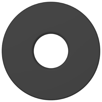 PT-MB-01 Brass Round Wall Flange (Matt Black)