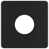 PT-MB-02 Brass Square Wall Flange (Matt Black)