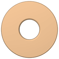 PT-RG-01 Brass Round Wall Flange (Rose Gold)