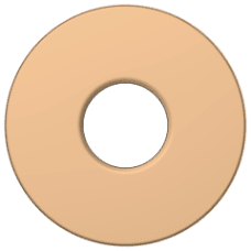 PT-RG-01 Brass Round Wall Flange (Rose Gold)