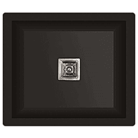 QS-03 Single Bowl Kitchen Sink 16" x 18" x 9" Inch Quartz Black