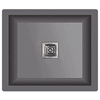 QS-26 Single Bowl Kitchen Sink 21" x 18" x 9" Inch Quartz Grey